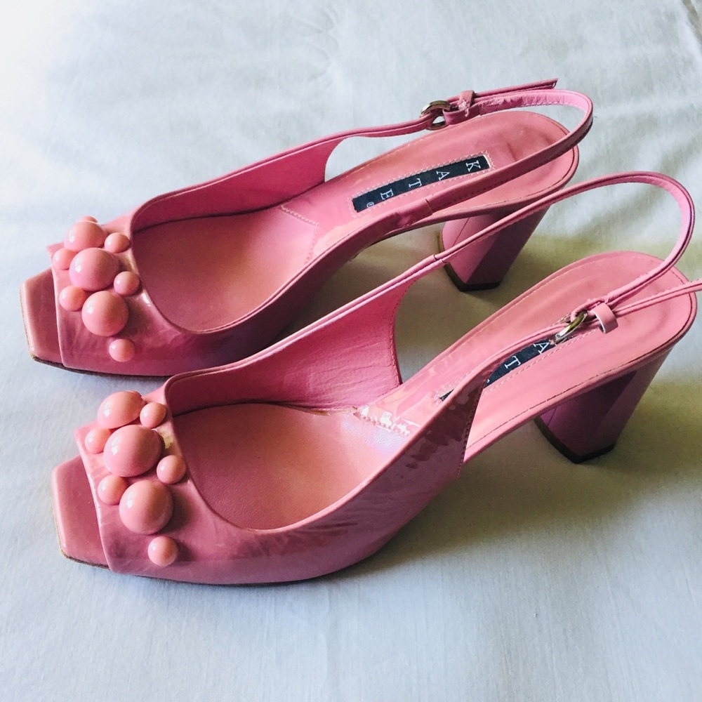 Italian Pink KATE Gorgeous Valentine Block Heel Price Just Reduced